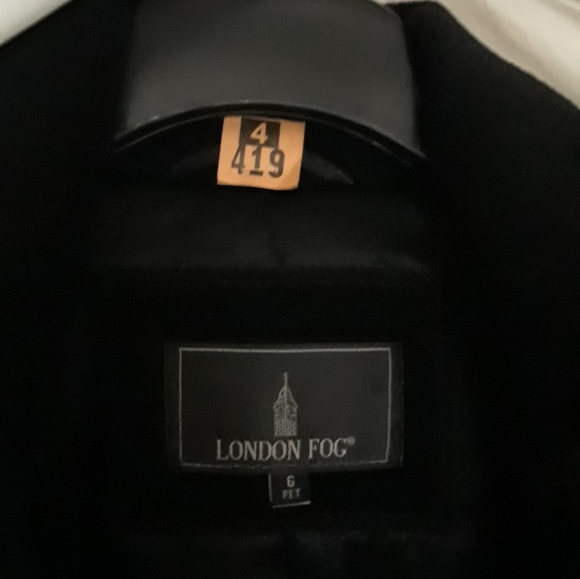 London Fog. Long Wool Coat. Black. 6P - Picture 12 of 16